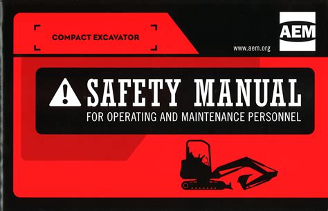 Compact Excavator Safety Manual Updated by AEM